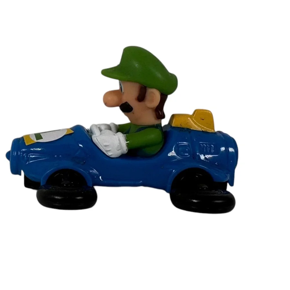 McDonalds Luigi Kart Toy Kids OS Blue Excellent Mario Kart 8 Deluxe 2024